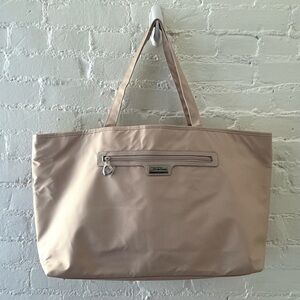 Bella Russo Large Tote Bag Beige Neutral Multipurpose Travel Vacation Casual